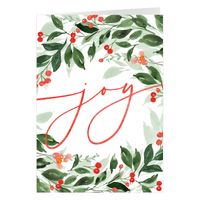 Watercolor Joy Wreath (5x7)