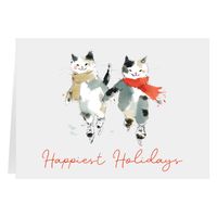 Meowy Christmas Skate (7x5 Fold)