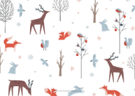 Winter Woodland Back