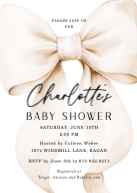 Bow Baby Shower Front