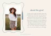 Whimsical Grad Tassel Back