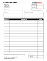 Basic Carbonless Form Front