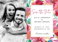 Bright Florals Postcard Front