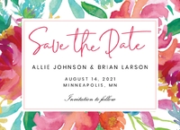 Bright Florals Postcard Front