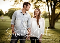 Simple Script Postcard Front