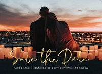Simple Script Postcard Front