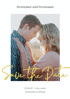 Simple Script Postcard Front