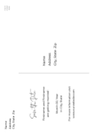 Simple Script Postcard Back