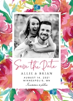 Bright Florals Postcard Front