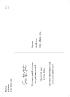 Bright Florals Postcard Back