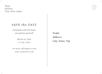Modern Woodgrain Postcard Back