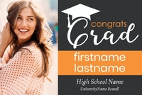 (36 x 24) Congrats Grad Hat