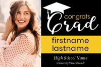 (72 x 48) Congrats Grad Hat
