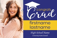 (36 x 24) Congrats Grad Hat