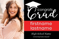 (72 x 48) Congrats Grad Hat