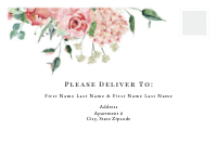 Bouquet Banner Envelope Front