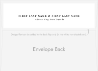 Bouquet Banner Envelope Back