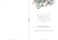 Festive Nature, Fold (5x7) Inside
