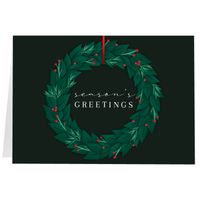 Leafy Wreath, Fold (7x5) Back | Front
