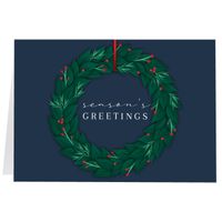 Leafy Wreath, Fold (7x5) Back | Front