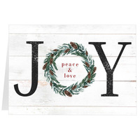 JOY Painted Wreath Back | Front