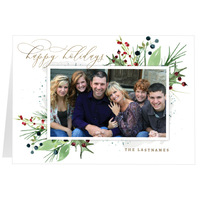 Festive Photograph, Fold 7x5 Back | Front
