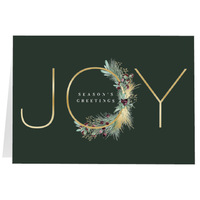 Joy with Gold Trim, Fold (7x5) Back | Front