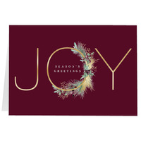 Joy with Gold Trim, Fold (7x5) Back | Front