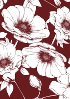 Initials Monogram, Floral Border Back