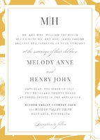 Initials Monogram, Floral Border Front