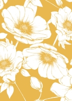 Initials Monogram, Floral Border Back