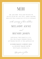 Initials Monogram, Solid Border Front
