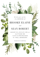 Mixed Greenery Frame Front