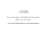 Plush Greenery Reception Enclosure Back