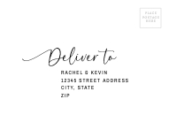 Classic Elegance Postcard RSVP Back