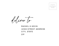 Modern Script Postcard RSVP Back