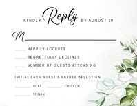 Full Greenery RSVP Front