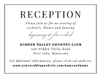 Initials Monogram Reception Enclosure Front