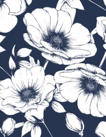 Initials Monogram, Floral Border RSVP Back