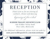 Initials Monogram (Floral Border) Reception Enclosure Front