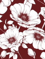 Initials Monogram, Floral Border RSVP Back