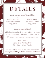 Initials Monogram (Floral Border) Details Enclosure Front