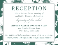 Initials Monogram (Floral Border) Reception Enclosure Front