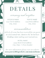 Initials Monogram (Floral Border) Details Enclosure Front