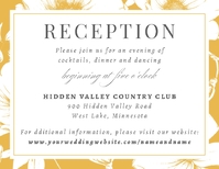 Initials Monogram (Floral Border) Reception Enclosure Front