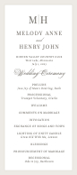Initials Monogram, Solid Border Front