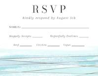 Metallic Lines RSVP Front