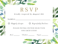Leafy Flourish RSVP Front