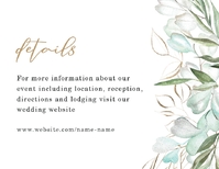 Greenery with Gold Geometric Details Enclosure Front