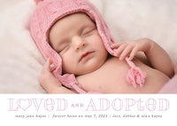 Loved and Adopted Front